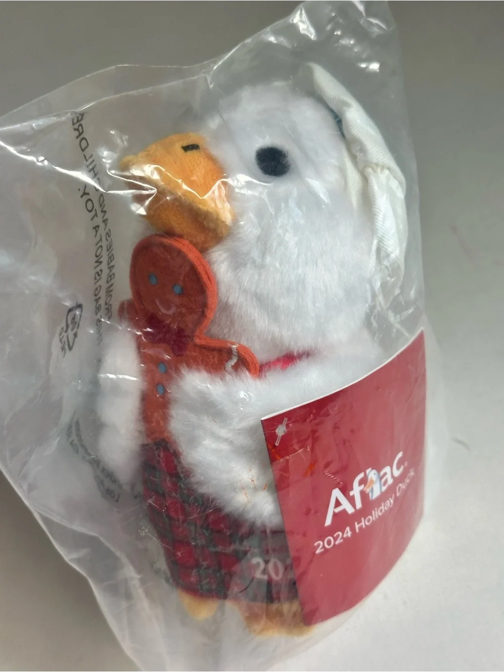 2024 Holiday Plush Aflac Duck that quacks Aflac